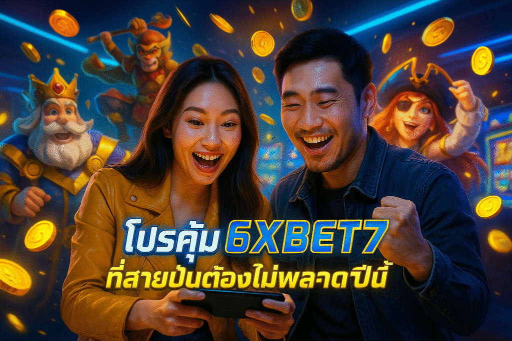 โปรคุ้ม 6XBET7 ที่สายปั่นต้องไม่พลาดปีนี้