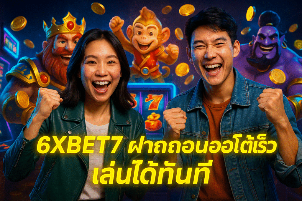 6XBET7 ฝากถอนออโต้เร็ว เล่นได้ทันที