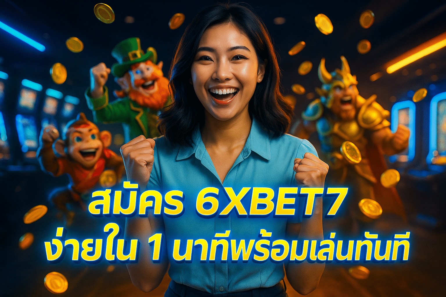 สมัคร 6XBET7 ง่ายใน 1 นาทีพร้อมเล่นทันที